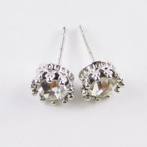 Crystal 925 Silver Ear Stud Party Earrings